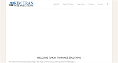 Desktop Screenshot of kimtranwebsolutions.com