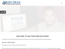 Tablet Screenshot of kimtranwebsolutions.com